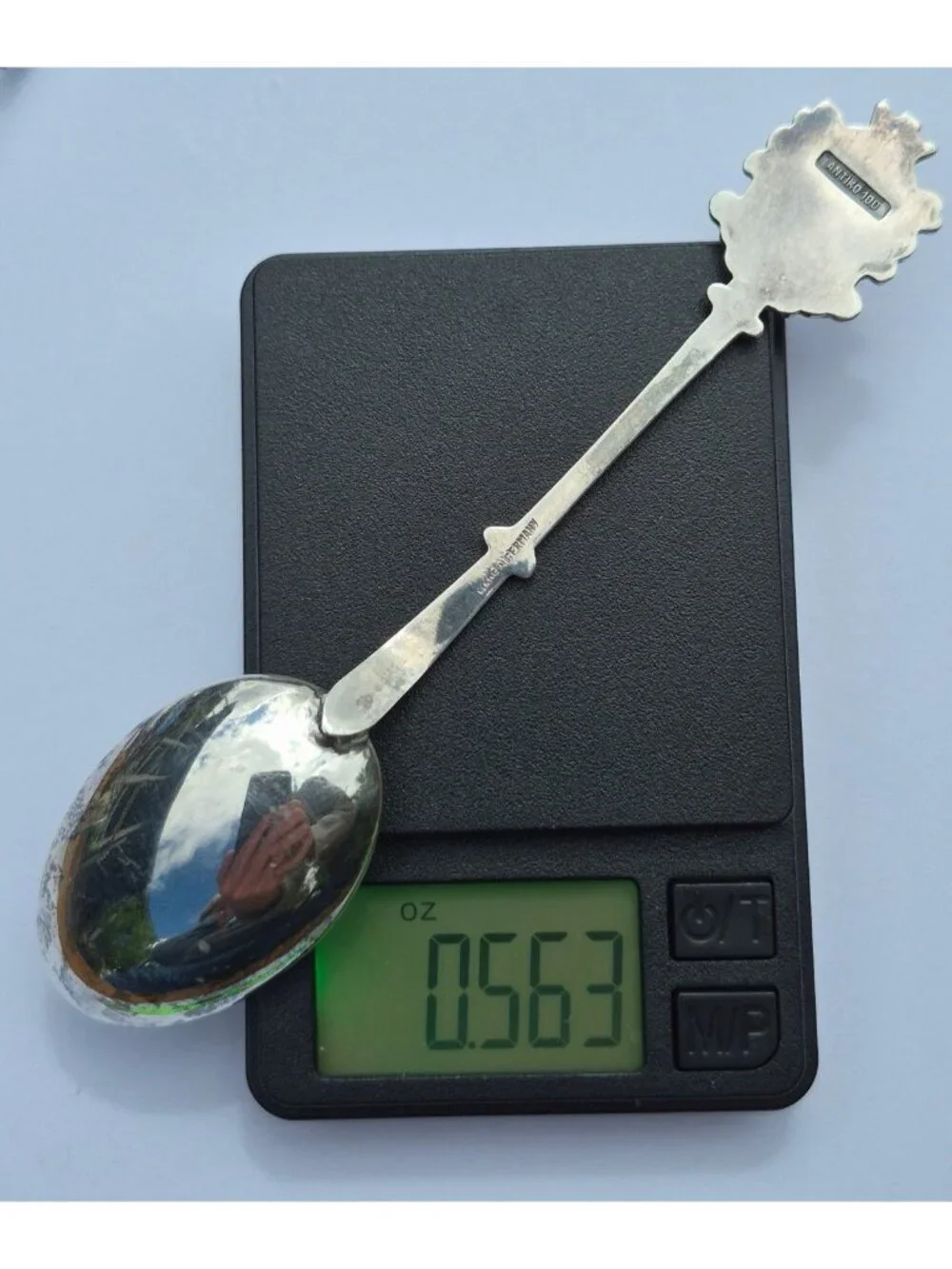 Vintage Antiko German Silver Spoon Christmas In Original Box